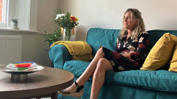 Counsellor Katy Tucker at her practice in Farnham